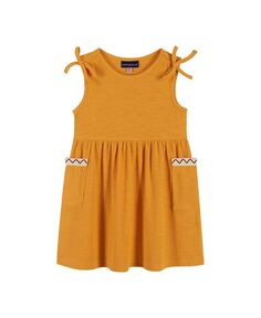 Трикотажное платье для девочек-подростков с завязками на плечах Andy &amp; Evan, оранжевый