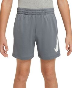 Тренировочные шорты с графическим рисунком Big Boys Multi Dri-FIT Nike, серый