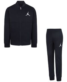 Трикотажная куртка и брюки Little Boys Diamond, комплект из 2 предметов Jordan, черный