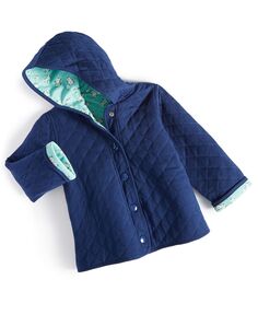 Двусторонняя куртка для маленьких девочек First Impressions, синий