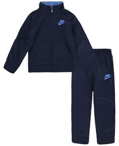 Трикотажная куртка и джоггеры Futura Taping для маленьких мальчиков, комплект из 2 предметов Nike, синий