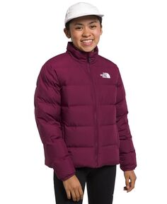 Двусторонний пуховик North для больших девочек The North Face, фиолетовый