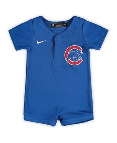 Трикотажный комбинезон Royal Chicago Cubs для новорожденных Nike, синий