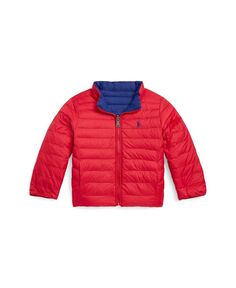 Двусторонняя куртка унисекс с P-образным слоем для малышей и малышей Polo Ralph Lauren, мультиколор