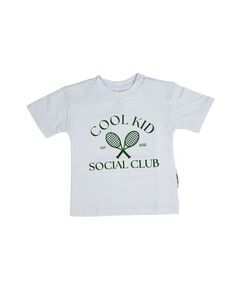 Детская крутая футболка для детского клуба для мальчиков и девочек Charlie Lou Baby, белый