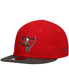 Детская регулируемая шапка унисекс красно-оловянного цвета Tampa Bay Buccaneers My 1st 9FIFTY New Era, красный