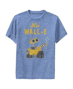 Детская футболка Wall-E Wall-E ко Дню святого Валентина для детей Her Wall-E Disney Pixar, синий