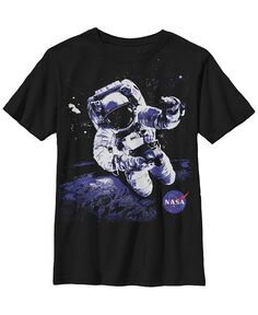 Детская футболка Астронавт НАСА для мальчика Fifth Sun, черный