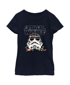 Детская футболка Корзина штурмовиков Звездных войн для девочек Disney Lucasfilm, синий