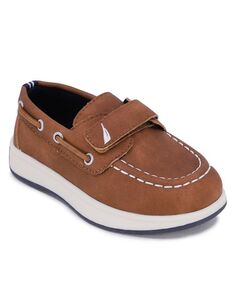 Туфли-лодочки Teton для маленьких мальчиков Nautica, коричневый/бежевый
