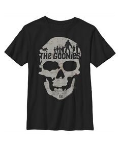 Детская футболка с логотипом The Goonies и изображением черепа для мальчиков Warner Bros., черный