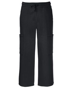 Укороченные широкие брюки из флиса для больших девочек Epic Threads, черный