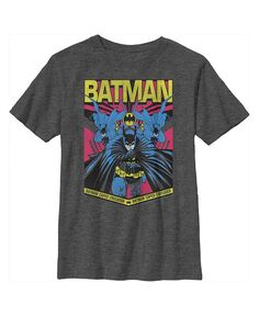 Детская футболка с накидкой Бэтмен для мальчиков Крестоносец DC Comics, серый