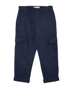Универсальные брюки-карго с карманами и мешками для маленьких мальчиков COTTON ON, синий