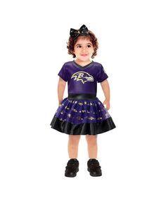 Фиолетовый костюм-пачка Baltimore Ravens для маленьких девочек с v-образным вырезом Jerry Leigh, фиолетовый