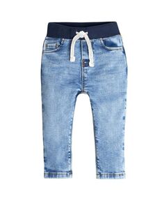 Детские джинсы скинни с нейтральной талией в рубчик Gerber, синий