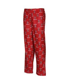 Фланелевые пижамные штаны с логотипом команды Wisconsin Badgers Big Boys Cardinal Genuine Stuff, красный
