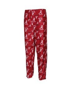 Фланелевые пижамные штаны с логотипом Alabama Crimson Tide Big Boys Crimson Team Genuine Stuff, красный