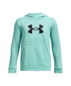 Флисовая толстовка с большим логотипом Big Boys Armor Under Armour, синий