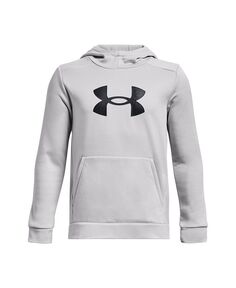 Флисовая толстовка с большим логотипом Big Boys Armor Under Armour, серый