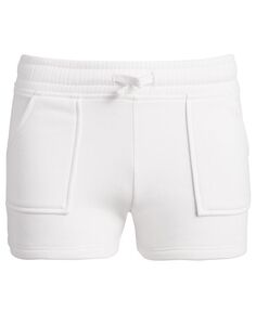 Флисовые спортивные шорты для маленьких девочек Epic Threads, белый