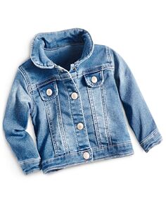 Джинсовая куртка для маленьких девочек First Impressions, синий