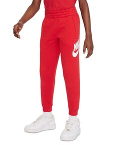 Флисовые спортивные брюки Big Kids Club Nike, красный