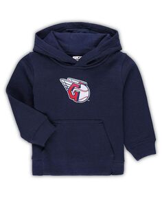 Флисовый пуловер с капюшоном темно-синего цвета для новорожденных Cleveland Guardians Team Primary Logo Outerstuff, синий