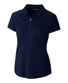 Женская рубашка поло с короткими рукавами Forge Stretch Cutter &amp; Buck, синий