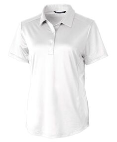 Женская рубашка-поло с короткими рукавами и фактурной эластичной тканью Prospect Cutter &amp; Buck, белый
