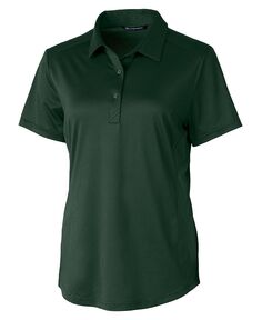 Женская рубашка-поло с короткими рукавами и фактурной эластичной тканью Prospect Cutter &amp; Buck, зеленый