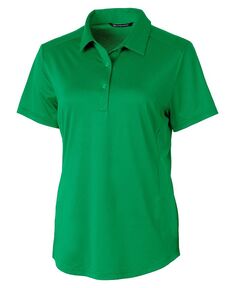 Женская рубашка-поло с короткими рукавами и фактурной эластичной тканью Prospect Cutter &amp; Buck, зеленый