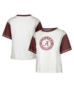 Женская белая рваная футболка Alabama Crimson Tide Premier Tilda &apos;47 Brand, белый