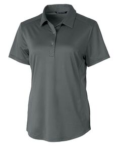 Женская рубашка-поло с короткими рукавами и фактурной эластичной тканью Prospect Cutter &amp; Buck, черный