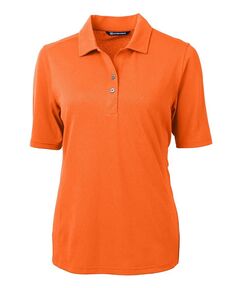 Женская рубашка поло Virtue Eco Pique из переработанного материала Cutter &amp; Buck, оранжевый
