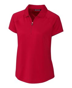 Женская рубашка поло с короткими рукавами Forge Stretch Cutter &amp; Buck, красный