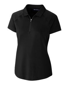 Женская рубашка поло с короткими рукавами Forge Stretch Cutter &amp; Buck, черный