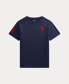 Футболка из хлопкового джерси Little Boys Big Pony Polo Ralph Lauren, синий