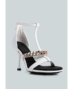 Женские сандалии DAKOTA с металлическими цепочками и украшением Rag &amp; Co, белый