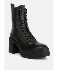 Женские ботинки Carmac на высокой платформе до щиколотки Rag &amp; Co, черный