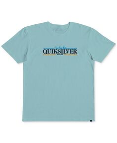 Футболка обычного кроя с логотипом Little Boys Quiksilver, синий