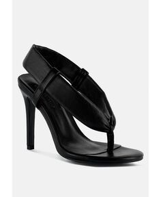 Женские босоножки-стринги на высоком каблуке SINGLES Rag &amp; Co, черный