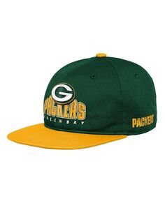 Зеленая кепка Green Bay Packers Legacy Deadstock для мальчиков и девочек Snapback Outerstuff, зеленый