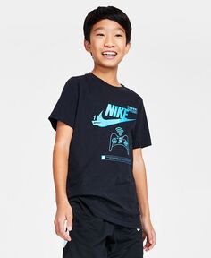 Футболка с принтом Big Kids Sportswear Nike, черный