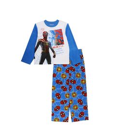 Футболка через голову для больших мальчиков и брюки с эластичной резинкой на талии, комплект из 2 предметов Spider-Man, мультиколор