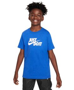 Футболка с рисунком Big Kids Sportswear Nike, синий