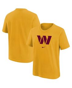 Золотая футболка с логотипом команды Big Boys Washington Commanders Nike, золотой
