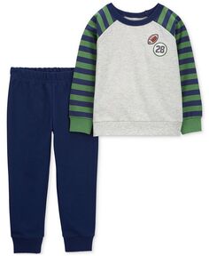 Футбольная рубашка и брюки реглан для маленьких мальчиков, комплект из 2 предметов Carter&apos;s, мультиколор Carters