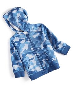 Камуфляжная куртка на молнии для маленьких мальчиков First Impressions, синий