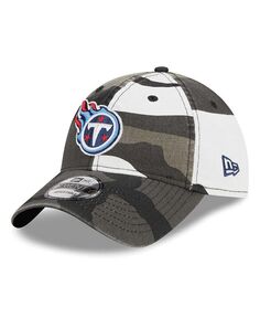 Камуфляжная регулируемая шапка Tennessee Titans 9TWENTY для юношей и девушек New Era, зеленый